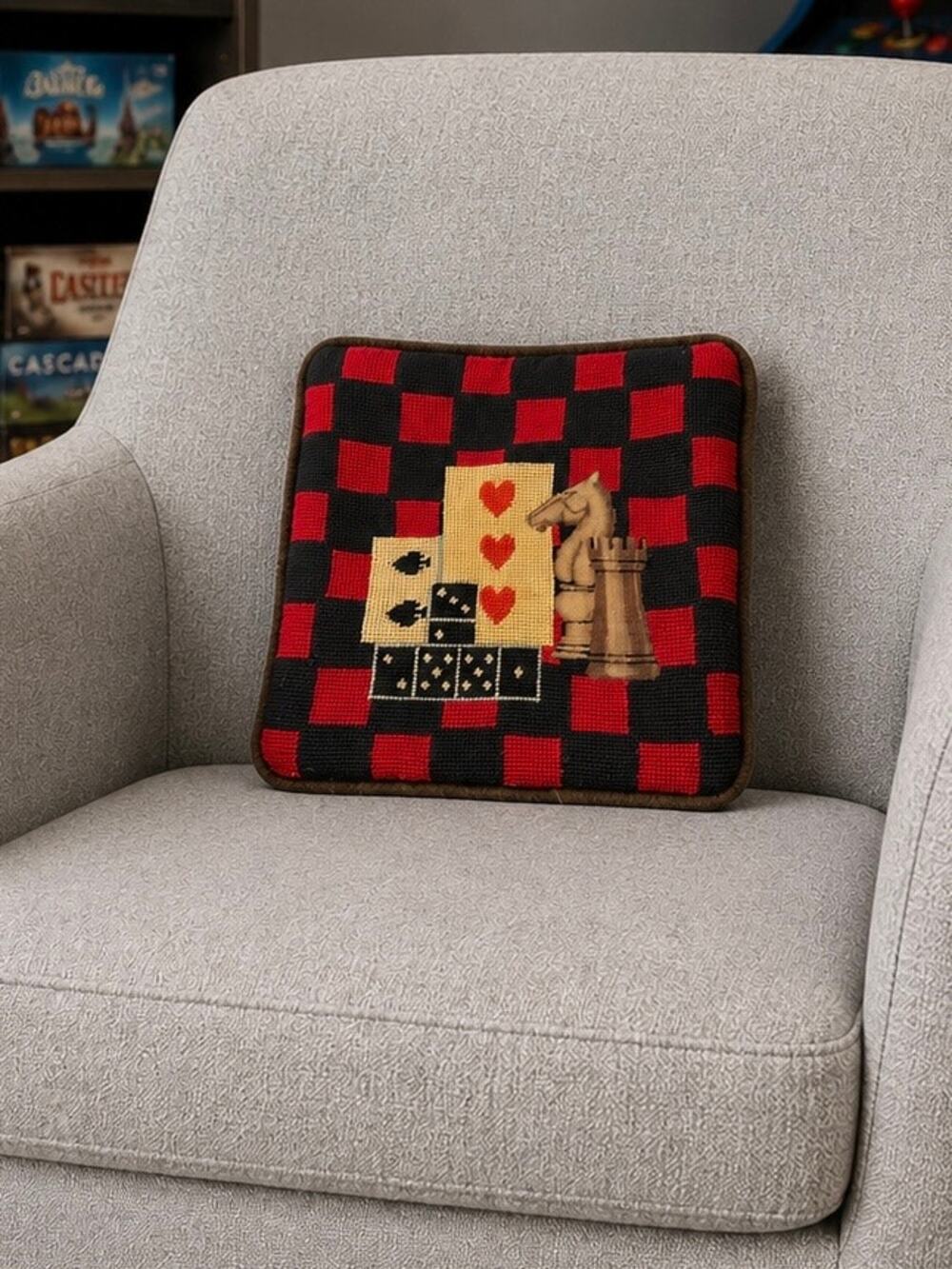 Vintage Needlepoint Pillow Case